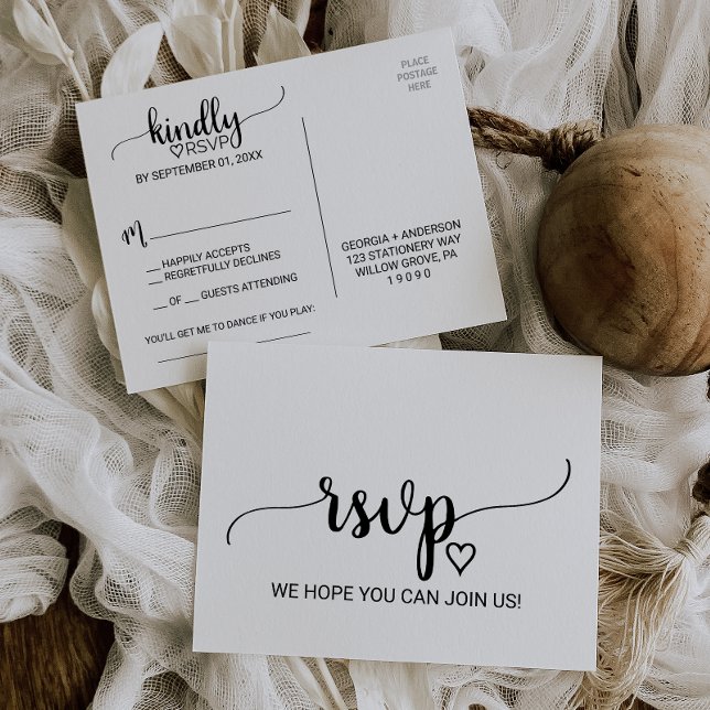 Simple Black Calligraphy Song Request UAWG Einladungspostkarte (Von Creator hochgeladen)