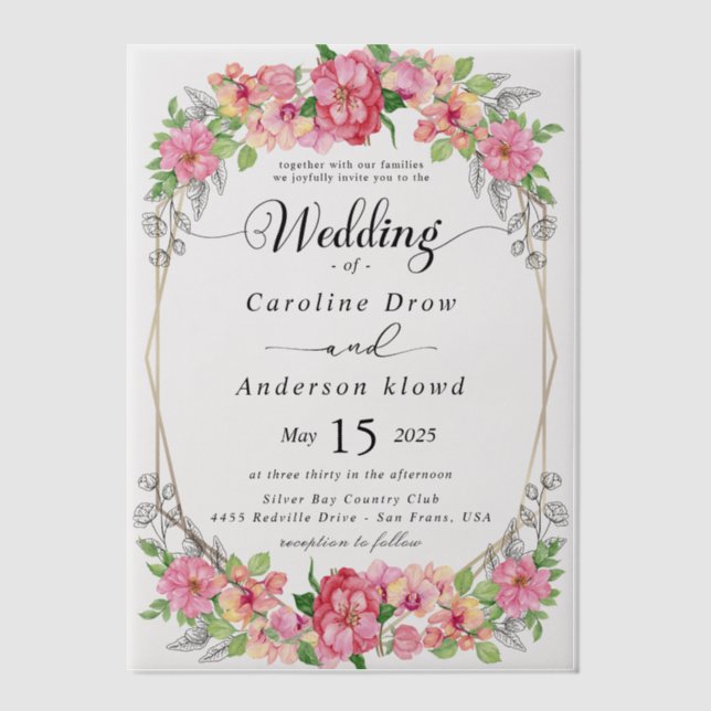 Simple Black & White wedding  Overlay (Vorderseite)