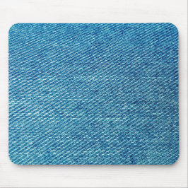 Simple Blue Jeans Denim Textile Textur | Mousepad