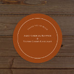 Simple Boho Arch Terracotta Wedding Vielen Dank Runder Aufkleber<br><div class="desc">Dieses einfache Boho Arch Terracotta Wedding Dankeschön Klassisches Round Sticker Design verfügt über eine raffinierte, abgestufte Palette von neutralem Elfenbein gepaart mit einem wunderschönen Mix und Match-Optionen aus Rostterrakotta, Salbei Grün und Pflaume. Die schlichte Eleganz einfacher Typografie und sanfte Bögen schaffen eine beruhigende und polierte Ästhetik mit klassischem minimalistischem Stil....</div>