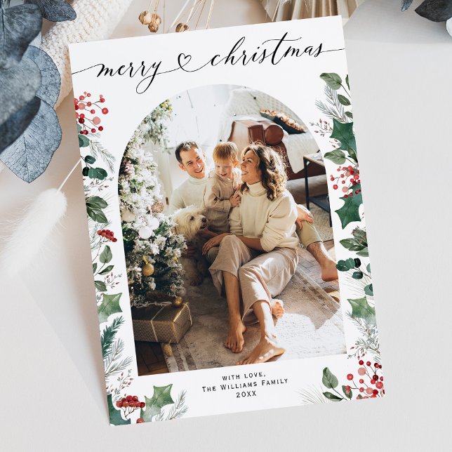 Simple Boho Chic Single Foto Weihnachten (Von Creator hochgeladen)
