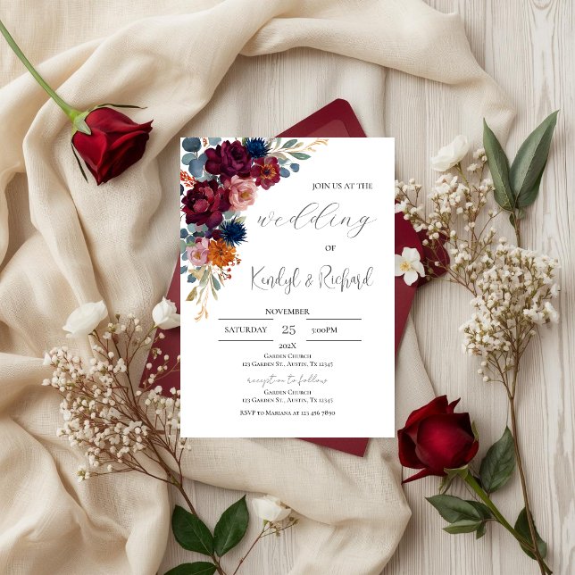 Simple Boho Elegant Wedding Invitation Einladung (Von Creator hochgeladen)