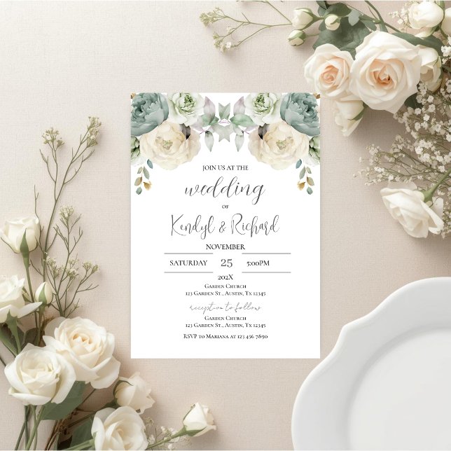 Simple Boho Elegant Wedding Invitation Einladung (Von Creator hochgeladen)