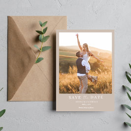 Simple Boho Foto Wedding Save The Date
