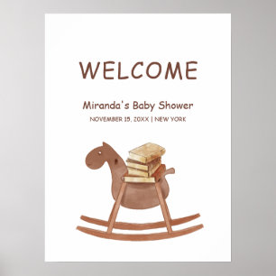 Simple Boho Neues Kapitel Buch Kinderdusche Willko Poster