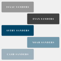 Simple Boho Rainbow Wassersicherer Name