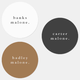 Simple Boho Rainbow Wassersicherer Name Etiketten