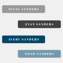 Simple Boho Rainbow Wassersicherer Name