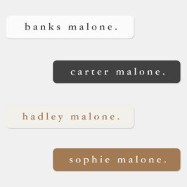 Simple Boho Rainbow Wassersicherer Name Etiketten