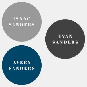 Simple Boho Rainbow Wassersicherer Name Etiketten