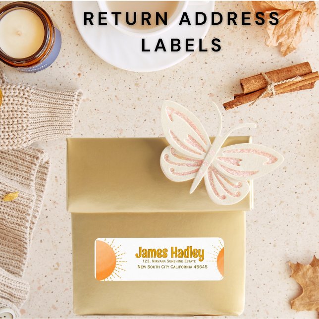 Simple Boho Sun Rücksendeadresse (Von Creator hochgeladen)