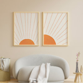 Simple Boho Sunrise Poster