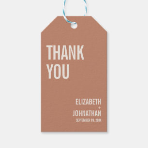 Simple Boho Typografie Wedding Danke, dass Sie Gif Geschenkanhänger