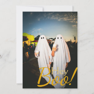 Simple Boo Happy Halloween Familie & Freunde Foto Feiertagskarte