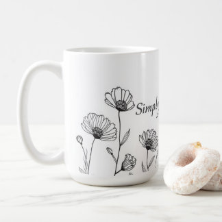 Simple Botanical Mom Neutral Gift Kaffeetasse