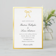 Simple Bow Classic Wedding
