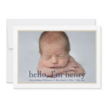 Simple Boy Blue Tan Foto Geburtserklärung