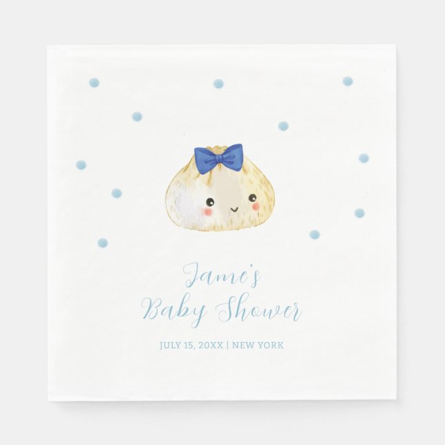 Simple Boy Little Dumpling Baby Dusche Serviette (Vorderseite)