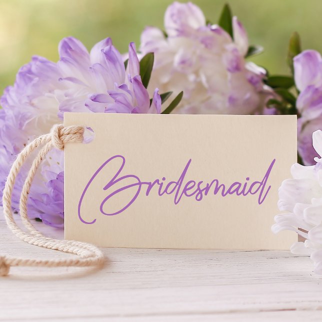 Simple Bridesmaid Typografie Gummistempel (Von Creator hochgeladen)