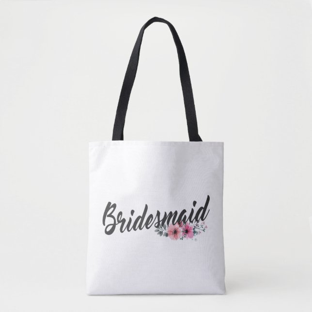 Simple Bridesmaid Wedding Calligraphy | Tasche (Vorderseite)