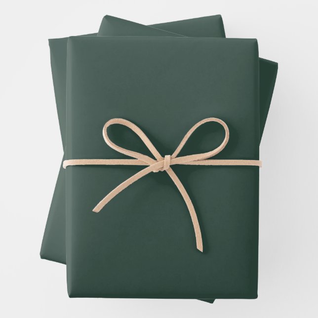 Simple Brunswick Green Geschenkpapier Set (Beispiel)