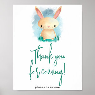 Simple Bunny Danke, dass du gekommen bist Poster