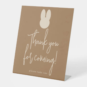 Simple Bunny Danke, dass du gekommen bist Sockelschild