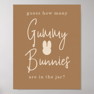 Simple Bunny Wie viele gummy bunnies Poster