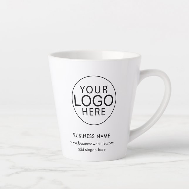 Simple Business Logo Corporate Promotional Swag Milchtasse (Rechts)