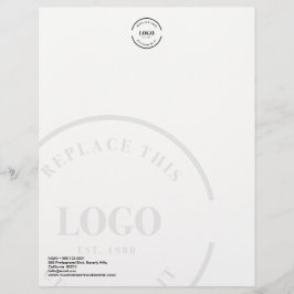 Simple business logo letterhead watermark briefbogen