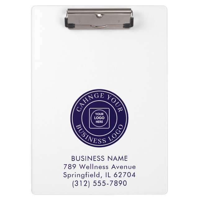 Simple Business Logo Staff Pro clipboard Klemmbrett (Vorderseite)