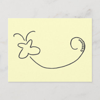 Simple Butterfly Postkarte