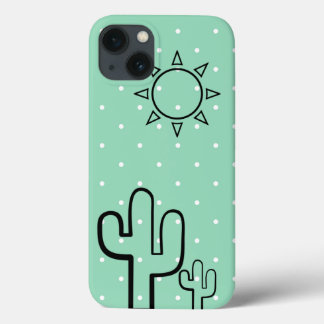 Simple Cactus Mint Green Dots Summer iPhone 6 Fall Case-Mate iPhone Hülle