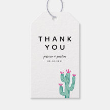 Simple Cactus Wedding Vielen Dank