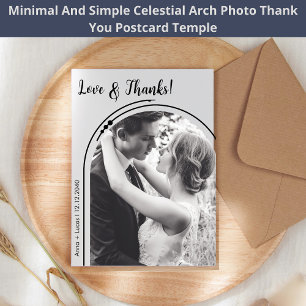 Simple Celestial Arch Foto Trendy Danke Card Postkarte
