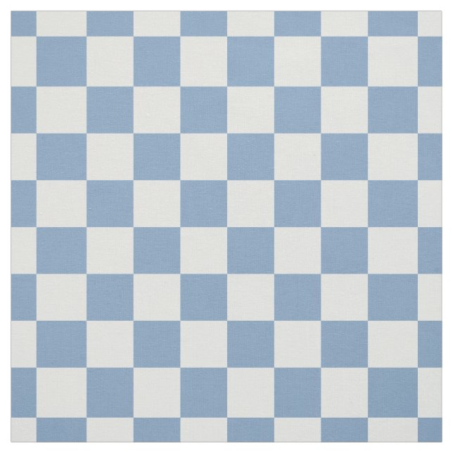 Simple Chambray Blue Gingham Check Quilting Stoff (Muster)
