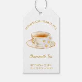 Simple Chamomile Tea Hang Tag Geschenkanhänger