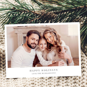 Simple Chic Minimalistisch Happy Holidays Foto