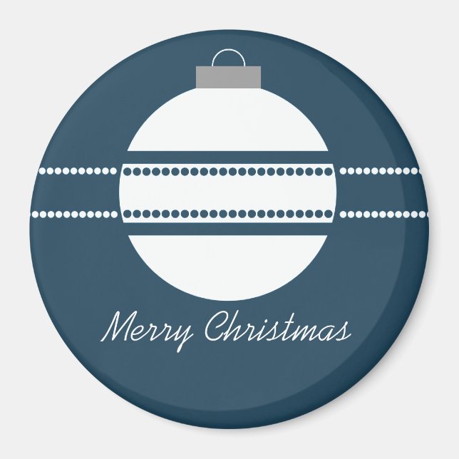 Simple Chic Ornament Weihnachtsmagnet Magnet (Vorne)