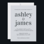 Simple Chic Typografie Pastel Blue Wedding Einladung<br><div class="desc">Einfache und schicke Hochzeitseinladung mit cremefarbener, eleganter und moderner Typografie auf pastellblauem Hintergrund. Fügen Sie einfach Ihre Hochzeitsdetails hinzu. Exklusiv für Sie entworfen von Happy Dolphin Studio. Wenn Sie Hilfe oder passende Produkte benötigen, kontaktieren Sie uns bitte unter happydolphinstudio@outlook.com. Wir helfen Ihnen gerne, Ihre Hochzeit zum schönsten Tag zu machen!...</div>