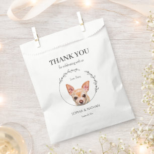 Simple Chihuahua Dog Wedding Danke, dass du die Ta Geschenktütchen