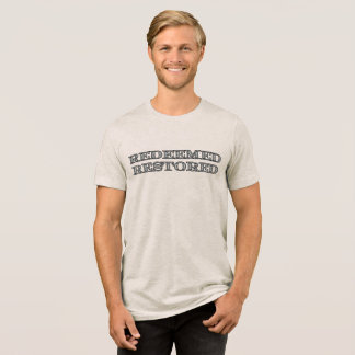 Simple Christian Faith Design  Tri-Blend Shirt