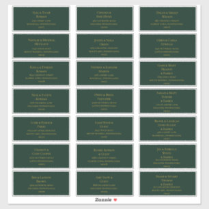 Simple Christmas Green   Guest Address Labels