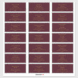 Simple Christmas Green | Red Address Labels<br><div class="desc">Diese einfachen Weihnachten | Rote Adressetiketten sind perfekt für Ihre minimalistische, moderne Winterhochzeit. Die klassische Luxus-Kalligraphie aus Gold, die traditionelle rote Kalligrafie, die alle von einem minimalen Rahmen gesäumt sind, vervollständigt das bunte Ambiente, das Sie suchen. Sie können mit Ihren eigenen Fotos oder Grafiken personalisieren oder sie behalten, wie es...</div>
