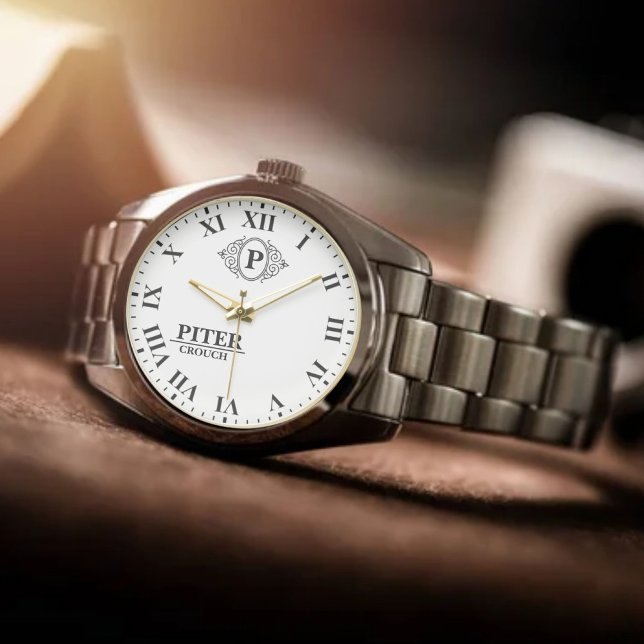 Simple classic look Monogram  Armbanduhr (Von Creator hochgeladen)