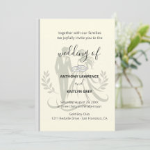 Simple Classic Wedding Invitation – Customizable