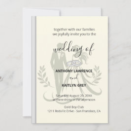 Simple Classic Wedding Invitation – Customizable Einladung