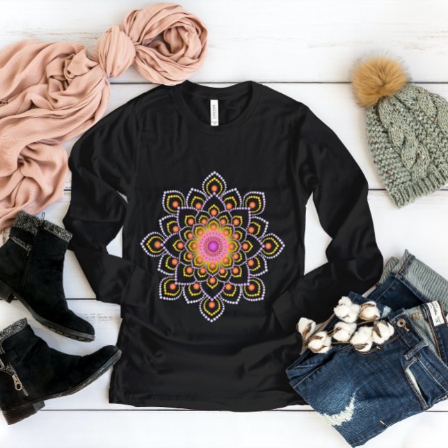 Simple Colorful Dot Mandala T-Shirt (Von Creator hochgeladen)