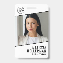 Simple Company Logo Employee ID Ausweis