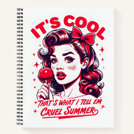 Simple Cruel Summer 1950er Jahre Design - Notebook Notizbuch